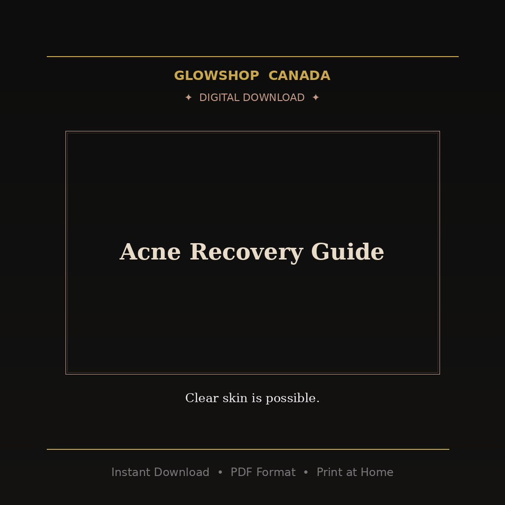 Acne Recovery Guide - Digital Download product image