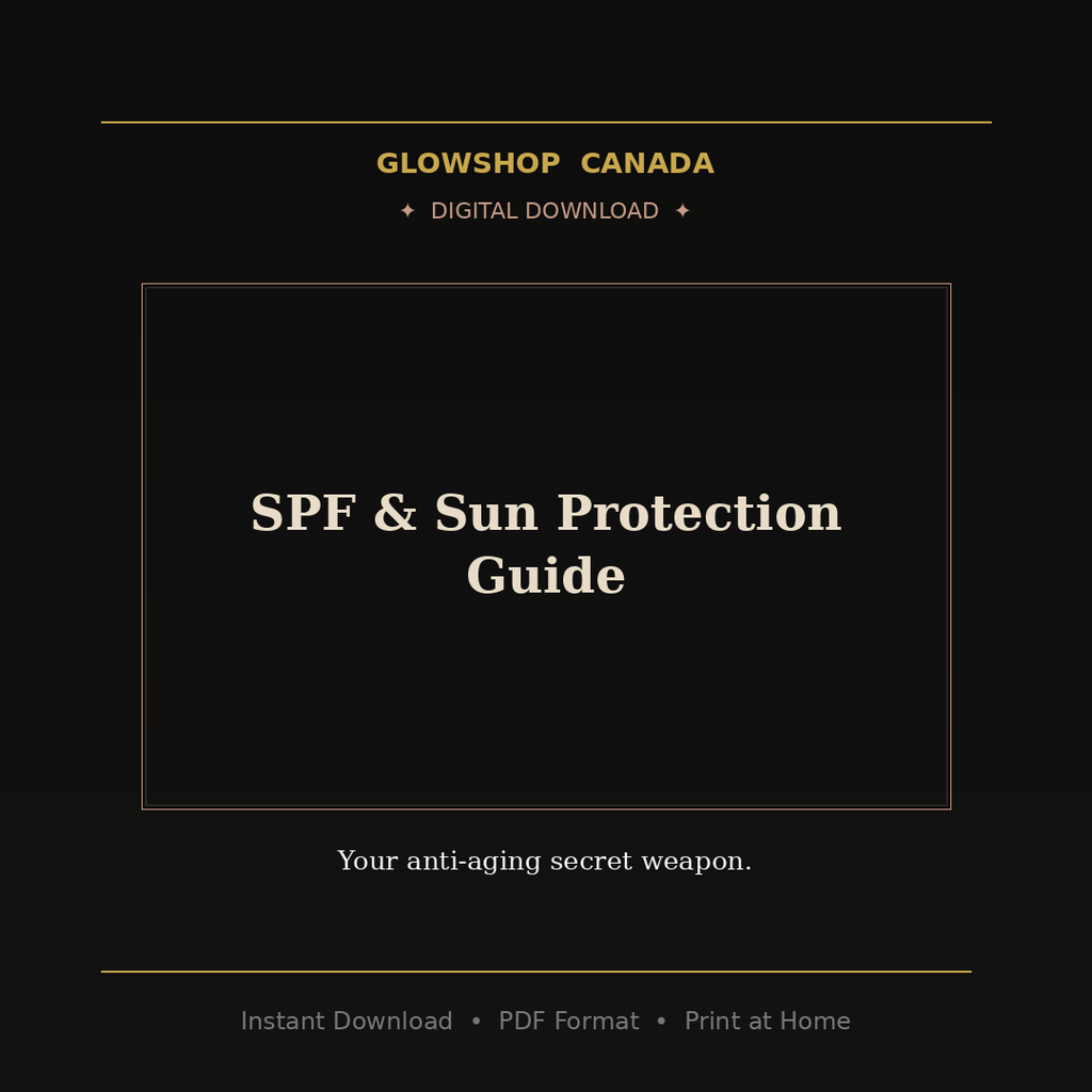 SPF & Sun Protection Guide - Digital Download