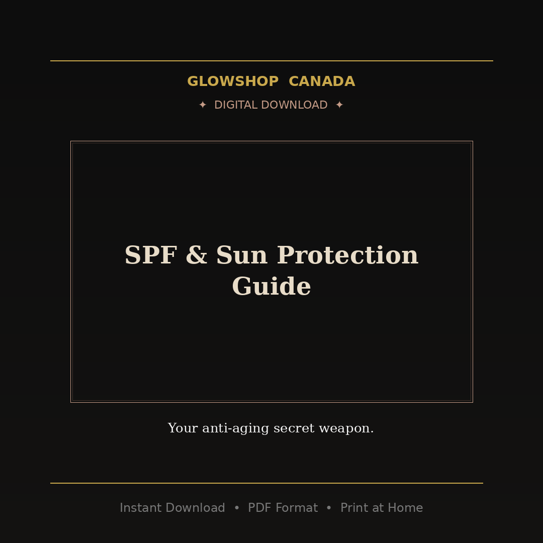 SPF & Sun Protection Guide - Digital Download