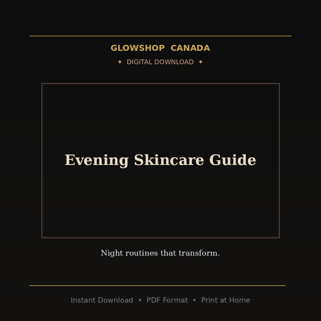 Evening Skincare Guide - Digital Download product image