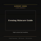 Evening Skincare Guide - Digital Download product image