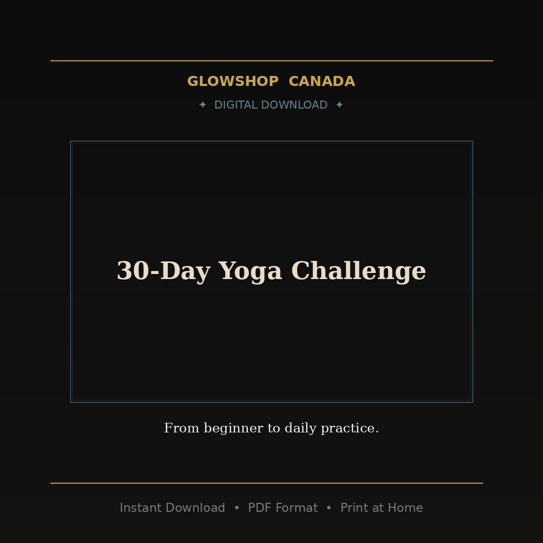 30-Day Yoga Challenge - Digital Download