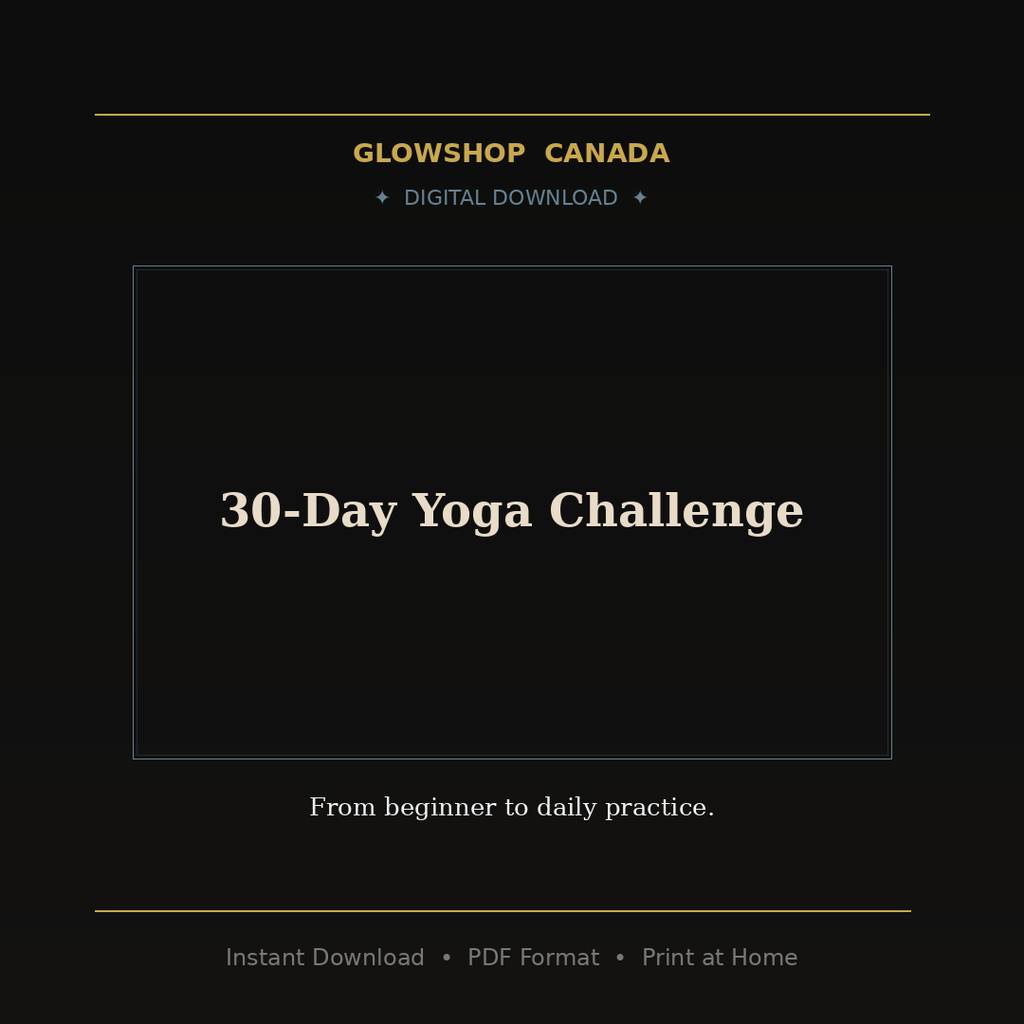 30-Day Yoga Challenge - Digital Download product image