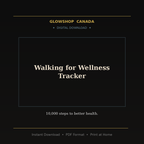 Walking for Wellness Tracker - Digital Download product image