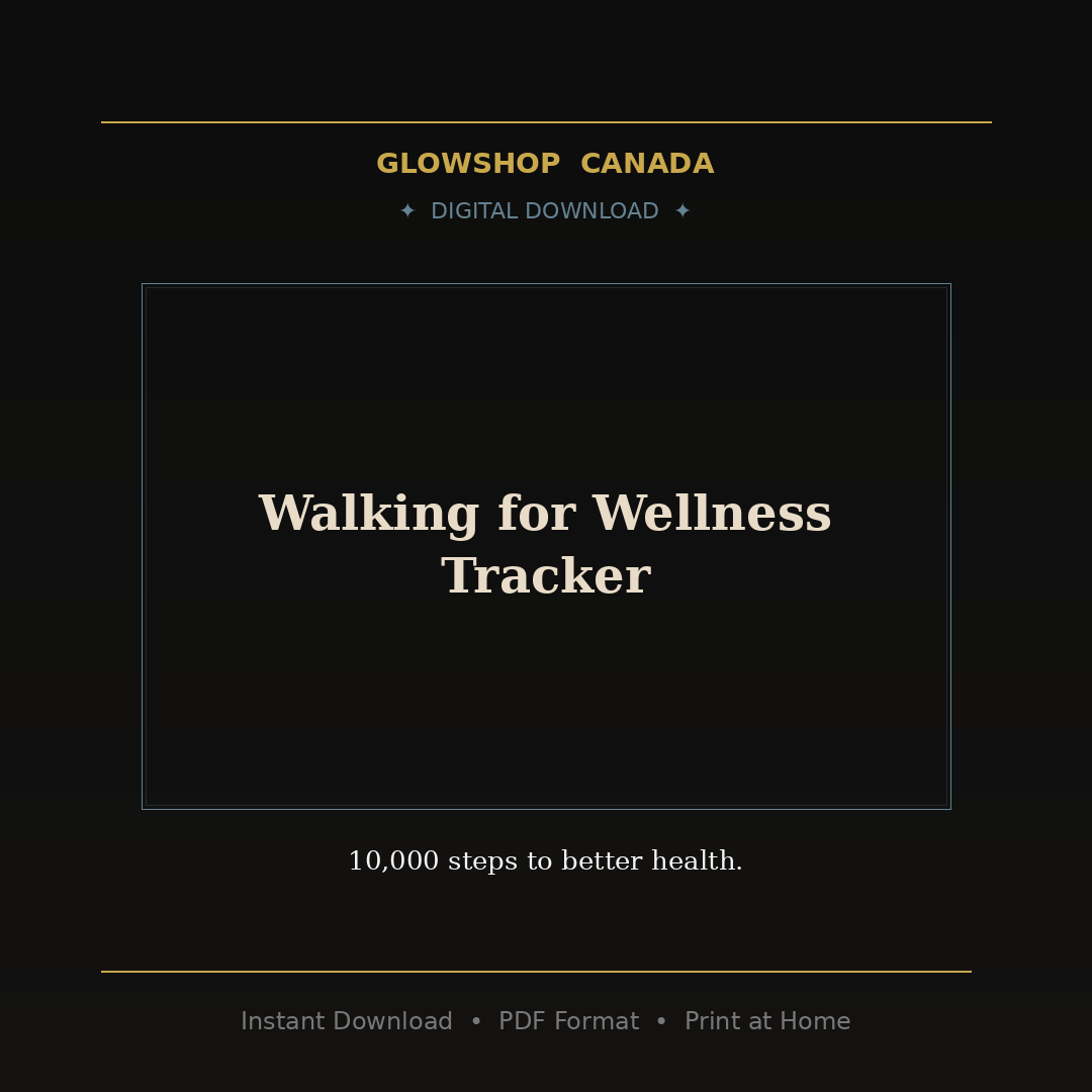 Walking for Wellness Tracker - Digital Download product image