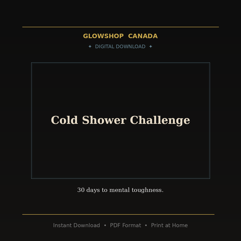 Cold Shower Challenge - Digital Download product image