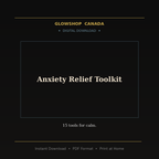 Anxiety Relief Toolkit - Digital Download product image