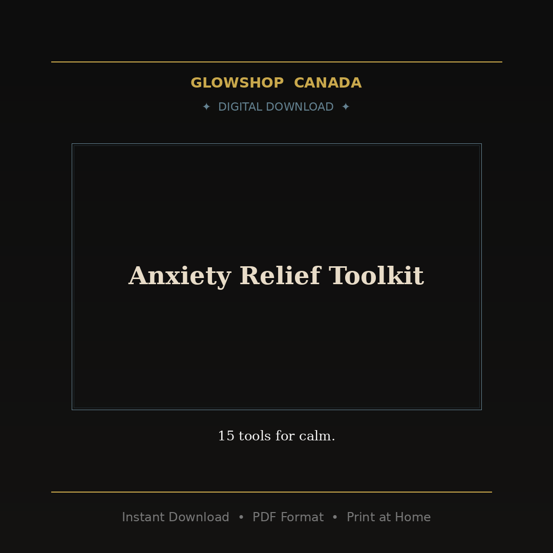 Anxiety Relief Toolkit - Digital Download product image