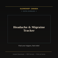 Headache & Migraine Tracker - Digital Download