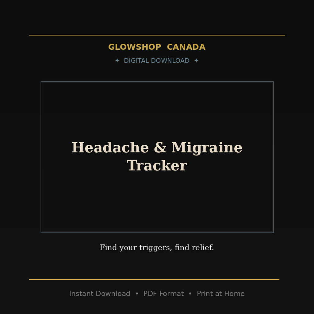 Headache & Migraine Tracker - Digital Download product image