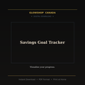 Savings Goal Tracker - Digital Download