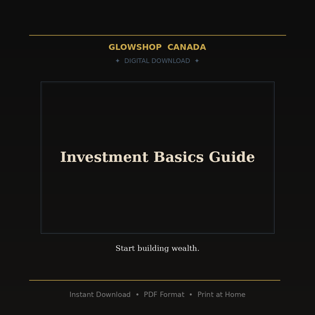 Investment Basics Guide - Digital Download