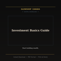 Investment Basics Guide - Digital Download