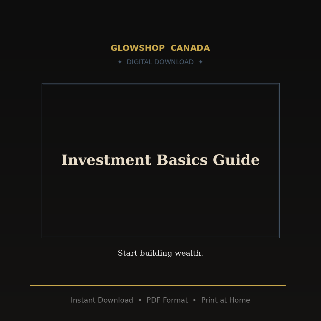 Investment Basics Guide - Digital Download product image