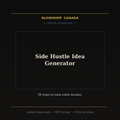 Side Hustle Idea Generator - Digital Download product image