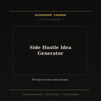 Side Hustle Idea Generator - Digital Download product image