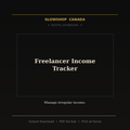 Freelancer Income Tracker - Digital Download