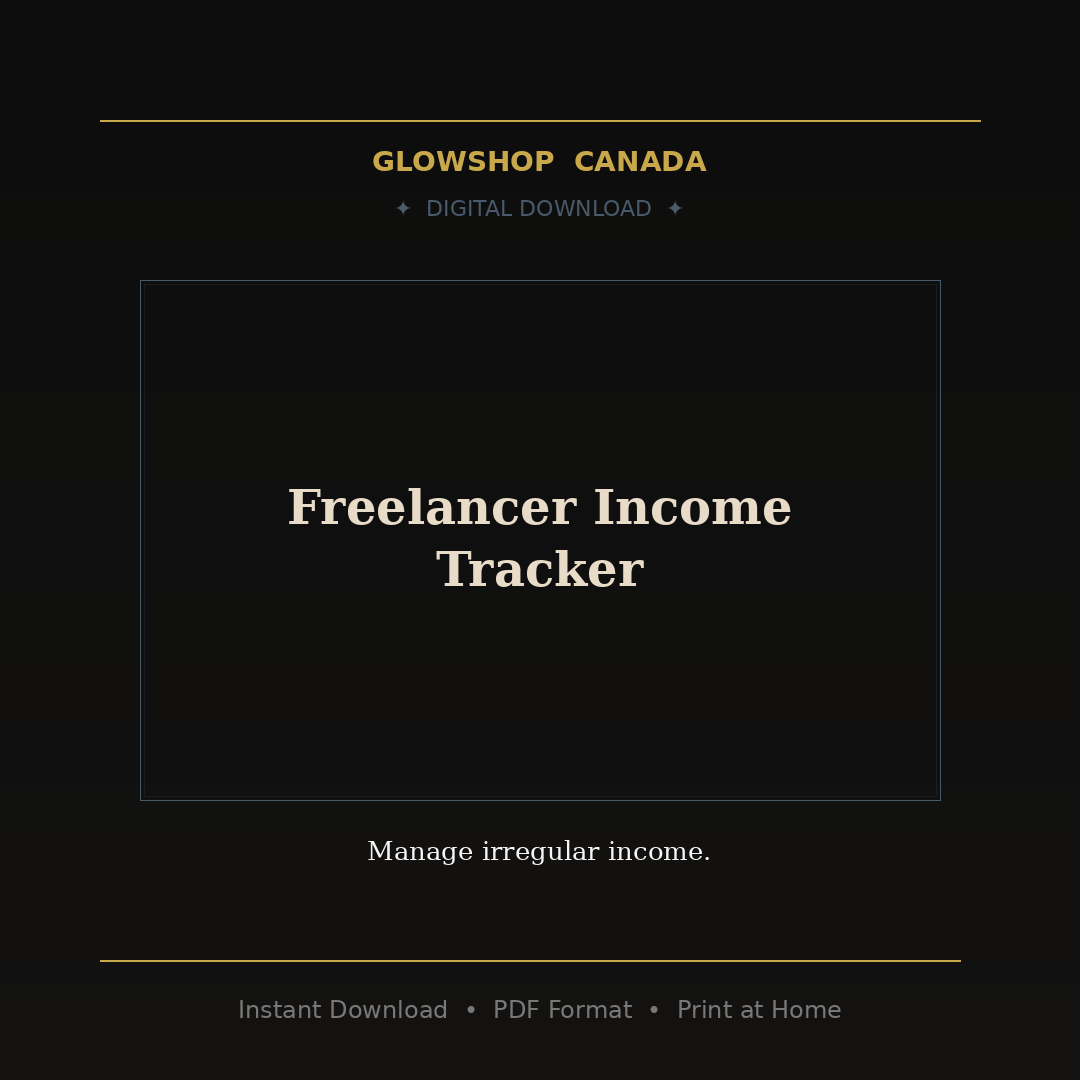 Freelancer Income Tracker - Digital Download