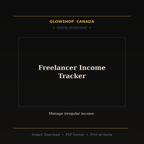 Freelancer Income Tracker - Digital Download product image