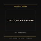 Tax Preparation Checklist - Digital Download product image