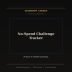 No-Spend Challenge Tracker - Digital Download