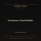 Emergency Fund Builder - Digital Download