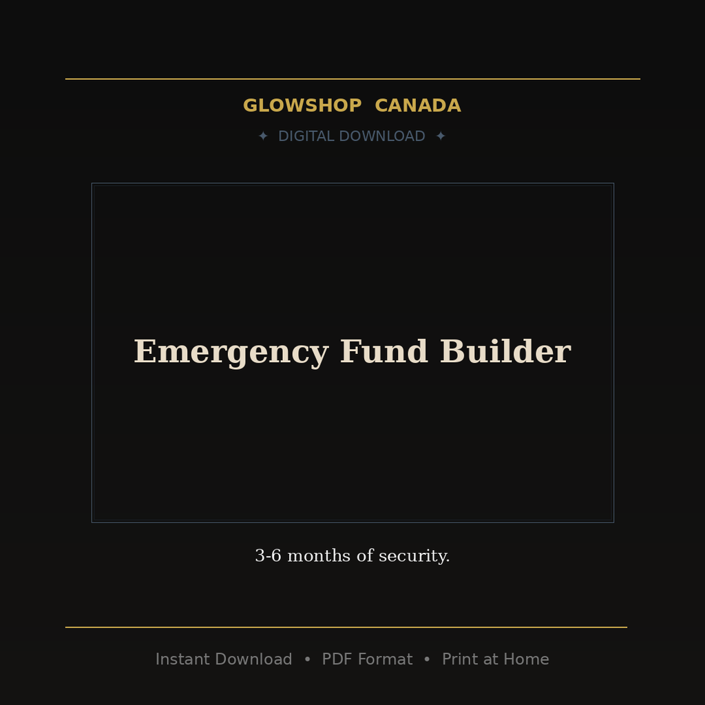 Emergency Fund Builder - Digital Download product image
