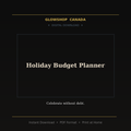Holiday Budget Planner - Digital Download