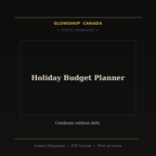 Holiday Budget Planner - Digital Download product image