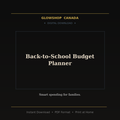 Back-to-School Budget Planner - Digital Download