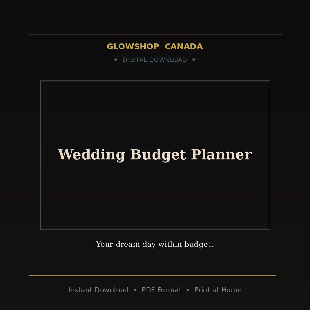Wedding Budget Planner - Digital Download product image