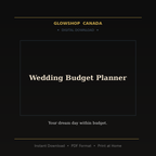 Wedding Budget Planner - Digital Download product image