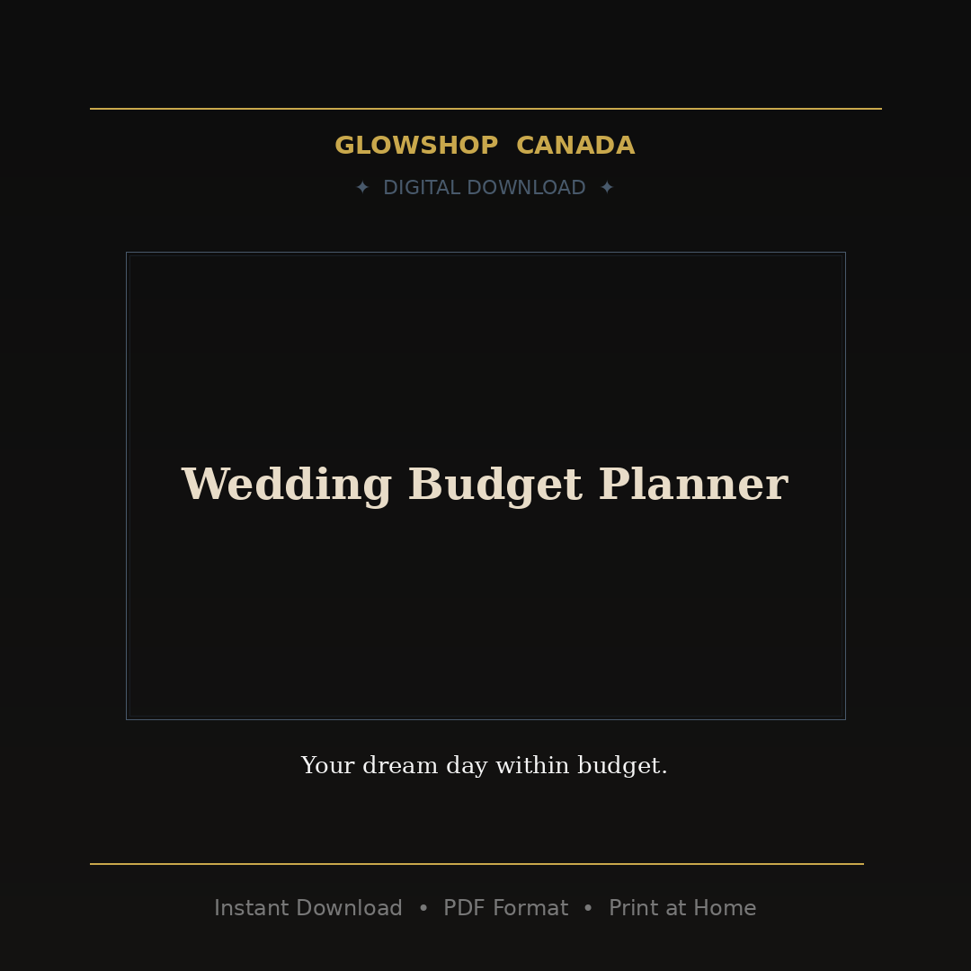 Wedding Budget Planner - Digital Download product image