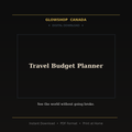 Travel Budget Planner - Digital Download
