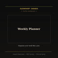 Weekly Planner - Digital Download
