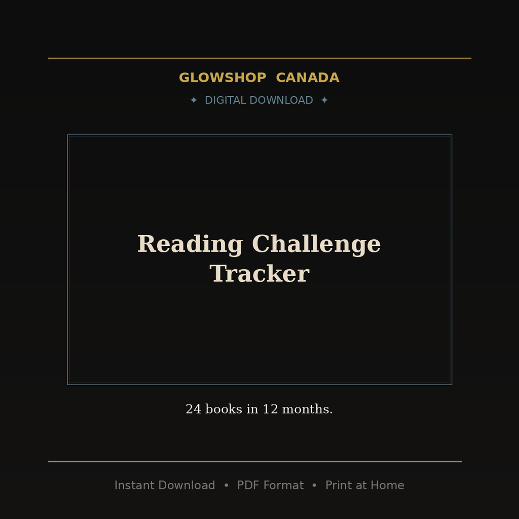 Reading Challenge Tracker - Digital Download product image