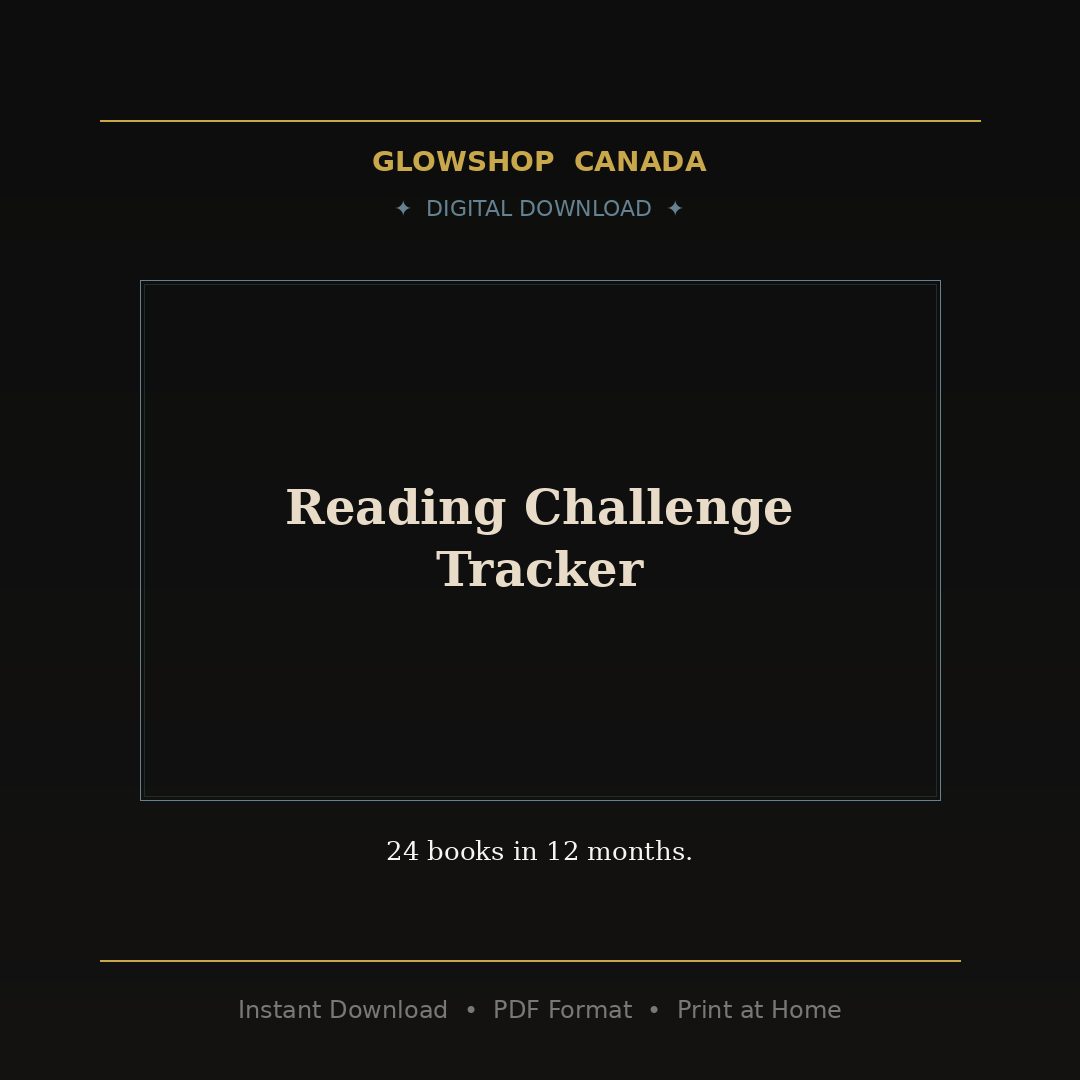 Reading Challenge Tracker - Digital Download product image