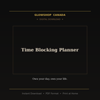 Time Blocking Planner - Digital Download product image