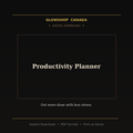 Productivity Planner - Digital Download