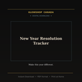 New Year Resolution Tracker - Digital Download
