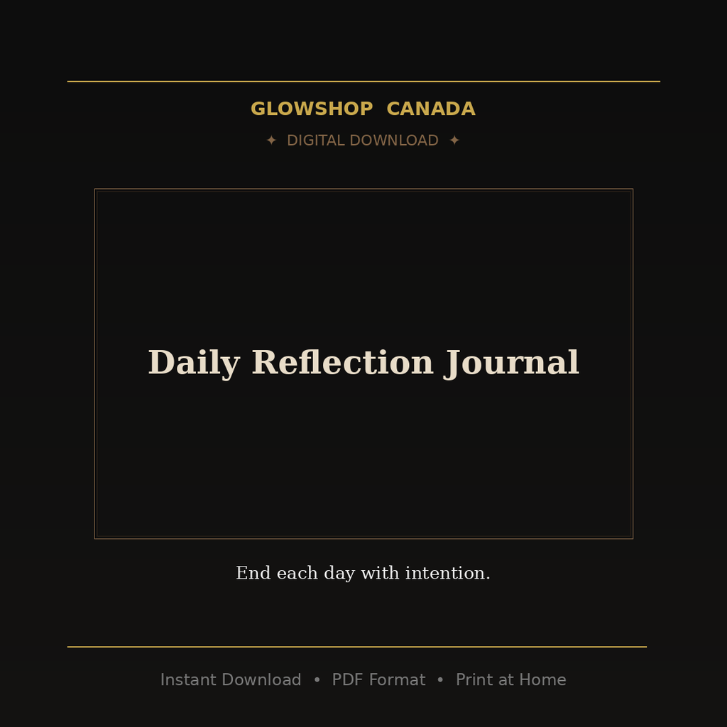 Daily Reflection Journal - Digital Download