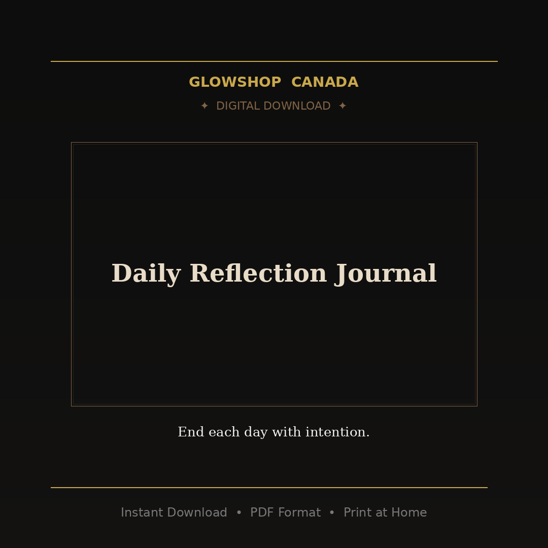 Daily Reflection Journal - Digital Download