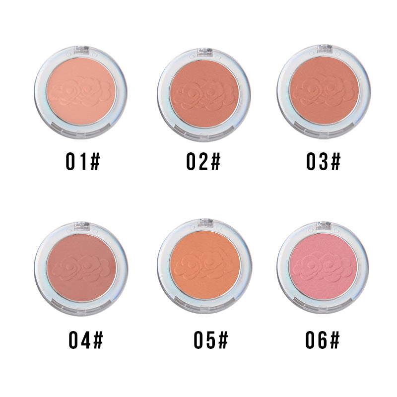 Fine-textured Single-color Blush For Women