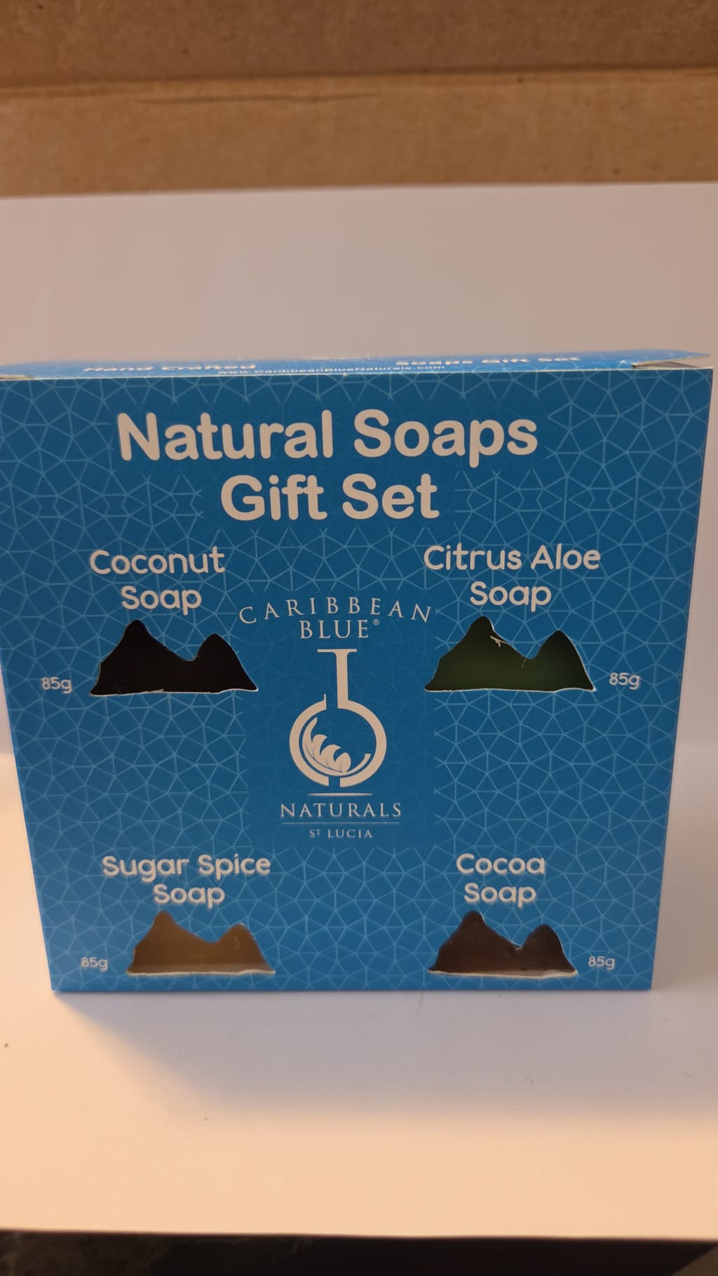 Natural Soaps Gift Set (4-Pack) — Caribbean Blue Naturals, St. Lucia — Ships Today!