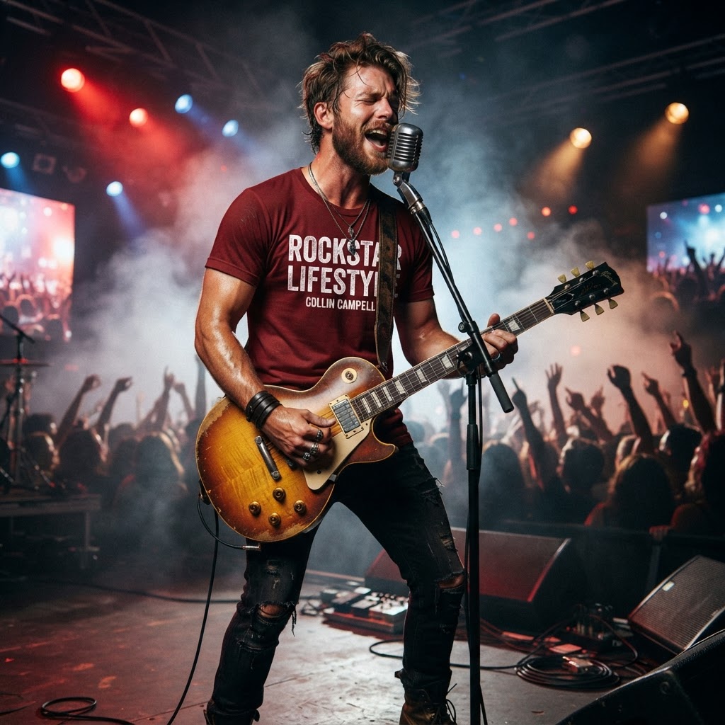 Rockstar Lifestyle — Premium T-Shirt | COLLIN CAMPELL product image