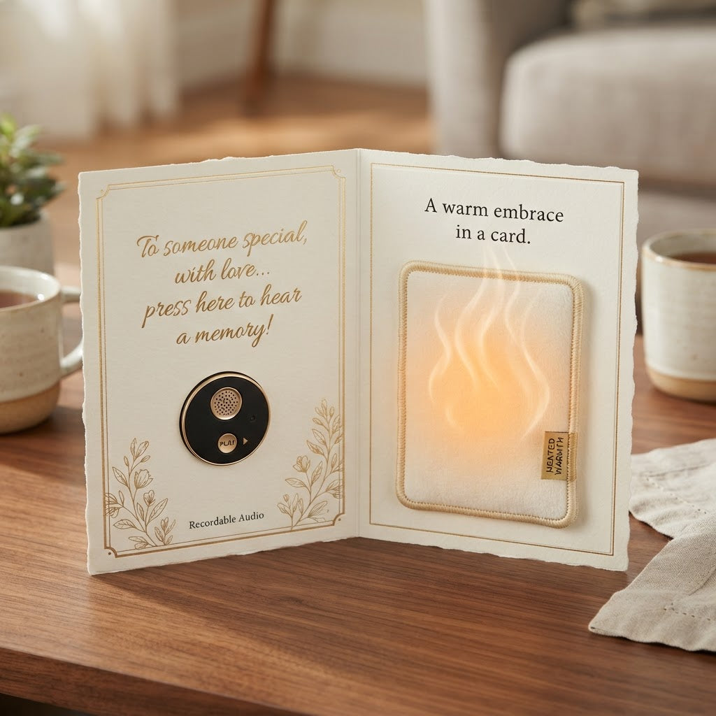 Voice + Heat Greeting Card — Multi-Sensory Memory Card