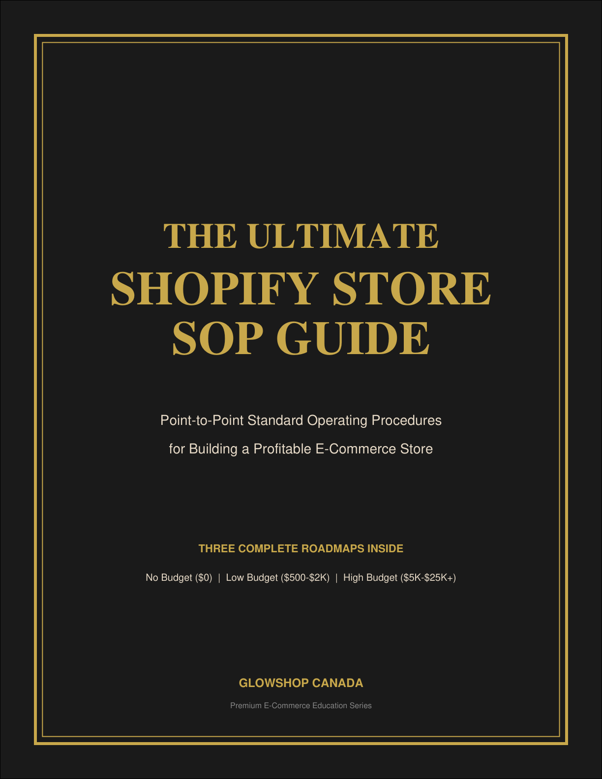 Preview: Cover Page - The Ultimate Shopify Store SOP Guide