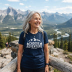 Choose Adventure Mountain Tee — Premium Garment-Dyed | COLLIN CAMPELL product image