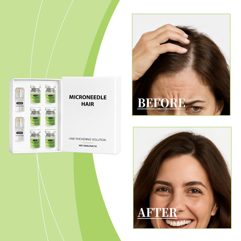 Hair Thickening Derma Roller Serum