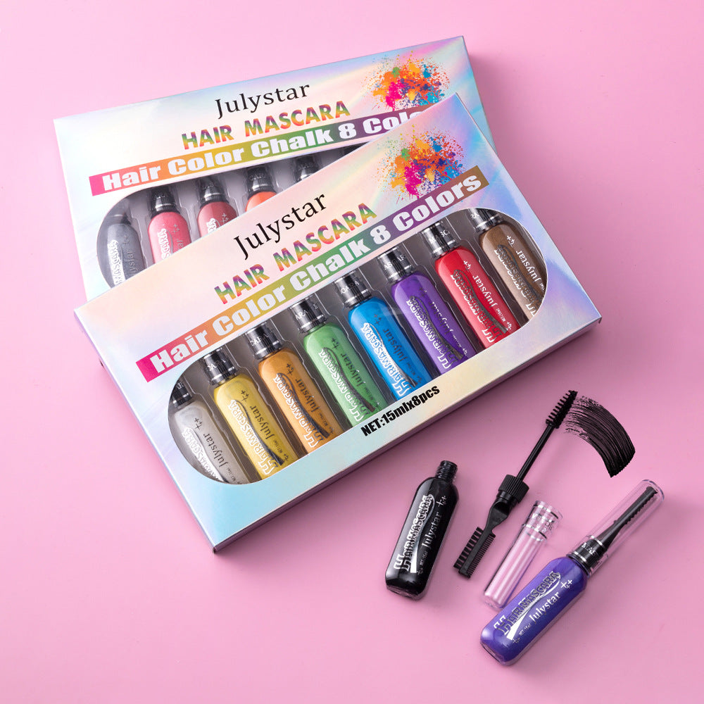 Easy To Apply Color Without Taking Off Makeup Multi Color Eye Black Makeup Durable Waterproof Party With Brush Eye Black Suit
